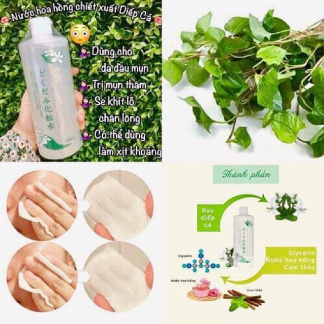 ☘️Lotion diếp cá DOKUDAMI Nhật Bản—-⁉️&quot;THẦN DƯỢC&quot; CHO LÀN DA DẦU MỤN QUANH NĂM, 500ml☘️