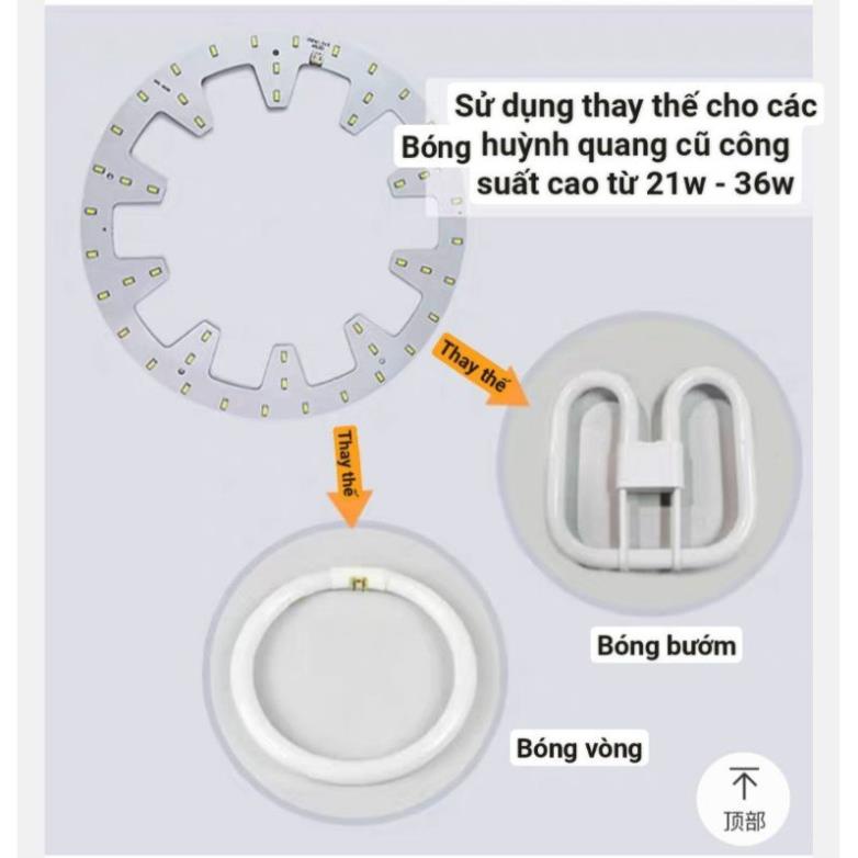 BÓNG VÒNG LED CHO MÂM ỐP TRẦN CÔNG SUẤT 12W-18W SỬ DỤNG THAY THẾ CHO BÓNG HUỲNG QUANG KIỂU CŨ