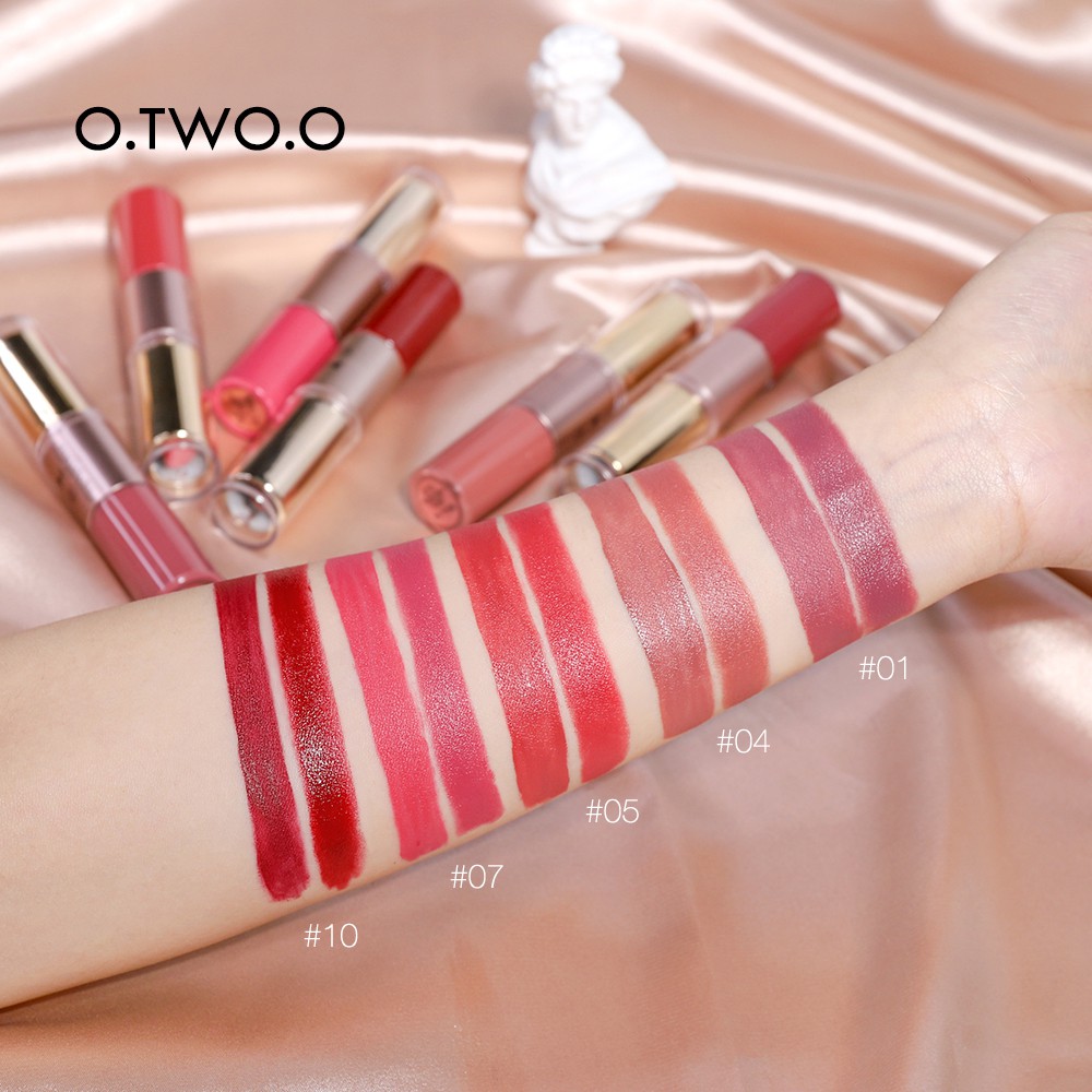 Son Môi O.TWO.O Chống Dính Cốc Chống Thấm Nước Lâu Trôi Thiết Kế Hai Đầu Tiện Dụng 30g | BigBuy360 - bigbuy360.vn