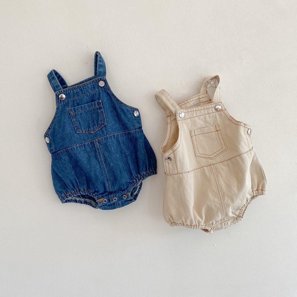 Bộ Áo Liền Quần Cotton Dễ Thương Cho Bé 0-2 Tuổi
