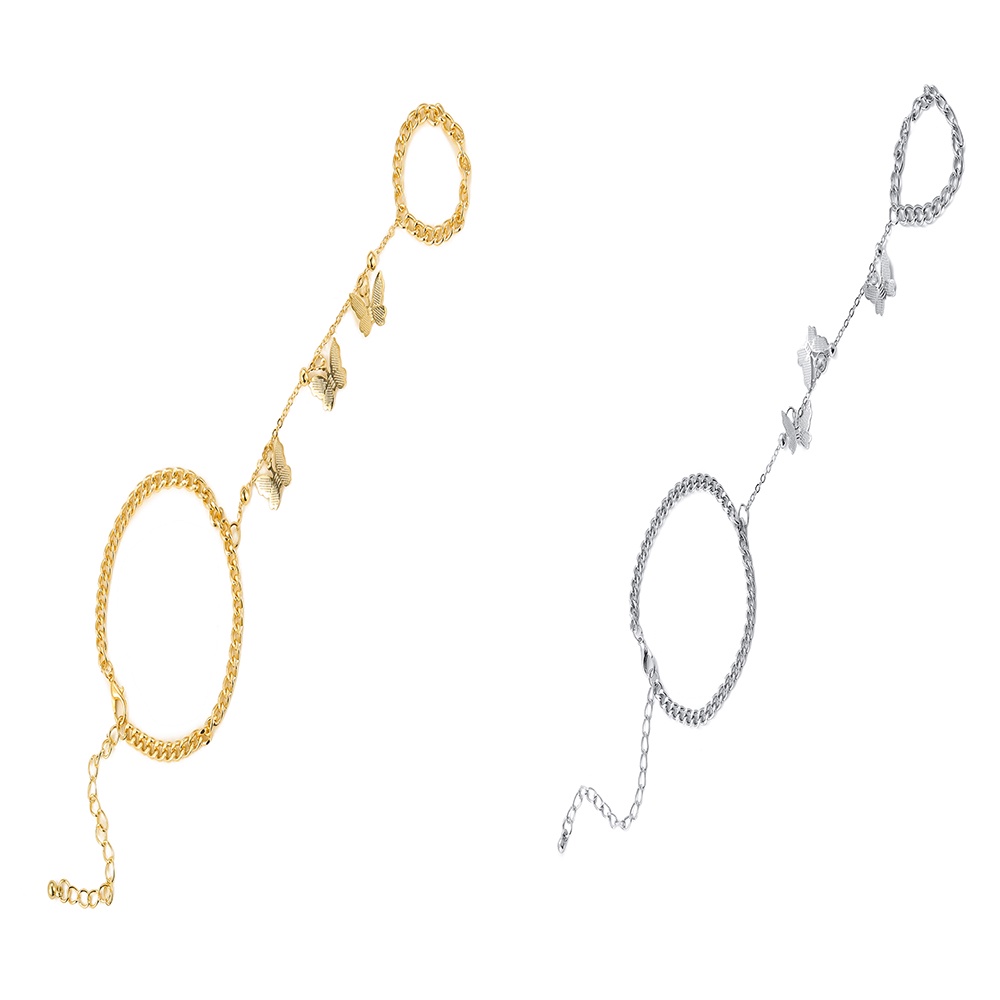 Bộ trang sức vòng đeo tay họa tiết bươm bướm dễ thương bắt mắt