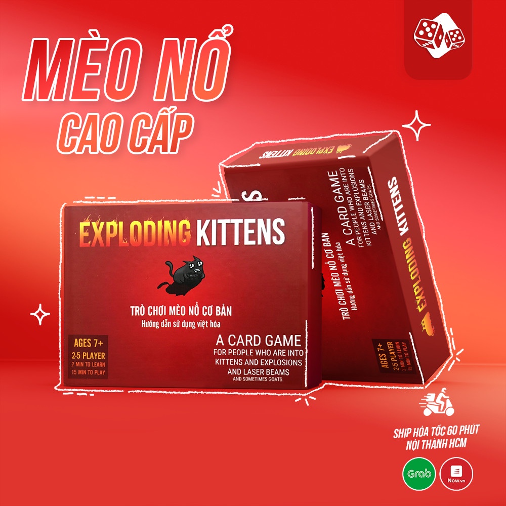 Mèo Nổ hộp cứng TOP BOARDGAME - Exploding Kittens BoardGame