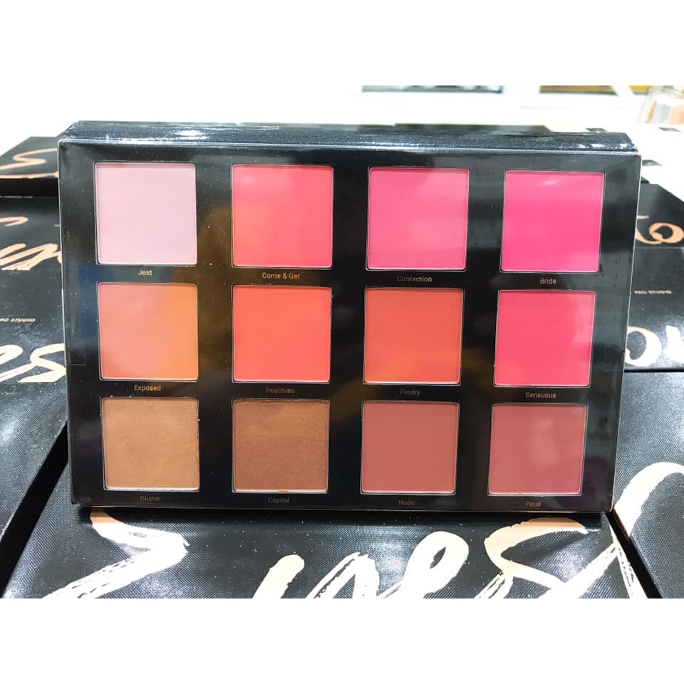 BẢNG PHẤN MÁ HỒNG CHUYÊN NGHIỆP 12 Ô VACOSI PRO STUDIO BLUSH PALETTE 66BP