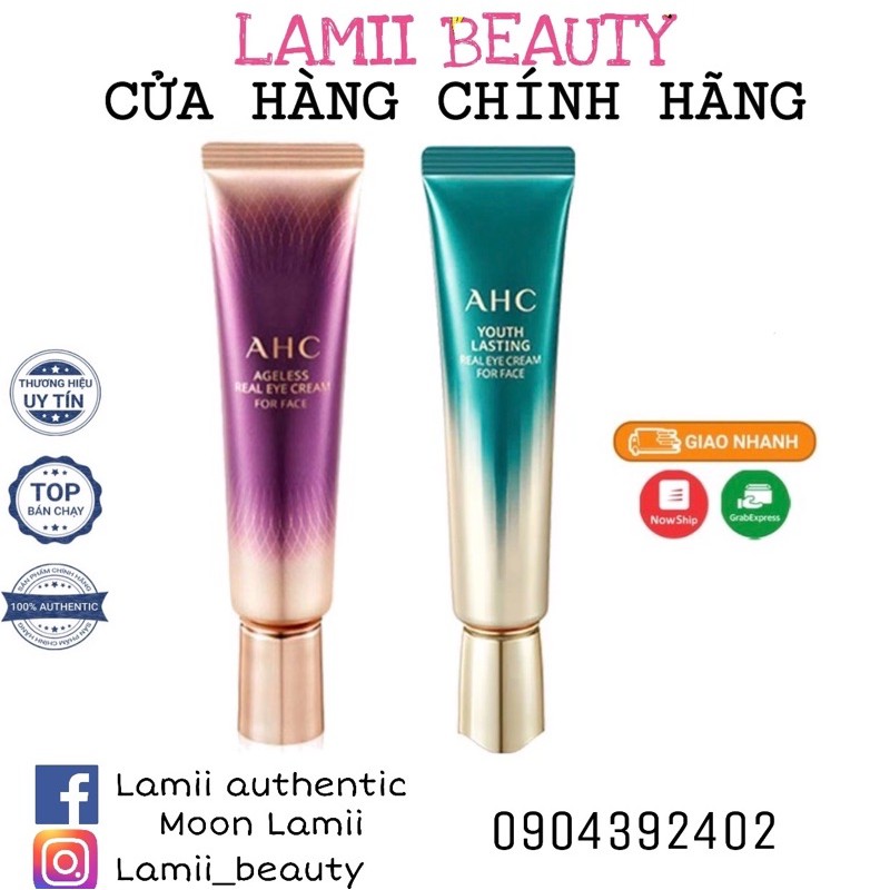 KEM DƯỠNG MẮT THẦN THÁNH AHC Ultimate Real Eye Cream FOR FACE