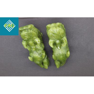 CẶP TỲ HƯU ĐÁ LAM NGỌC 11 cm