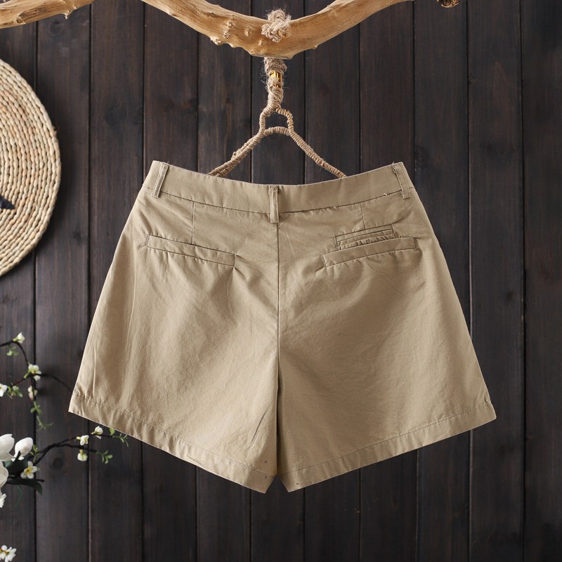 Quần đùi nữ mặc nhà-quần sooc nữ chất liệu kaki nhật mềm mịn  ( 40>68kg )QS10 | BigBuy360 - bigbuy360.vn