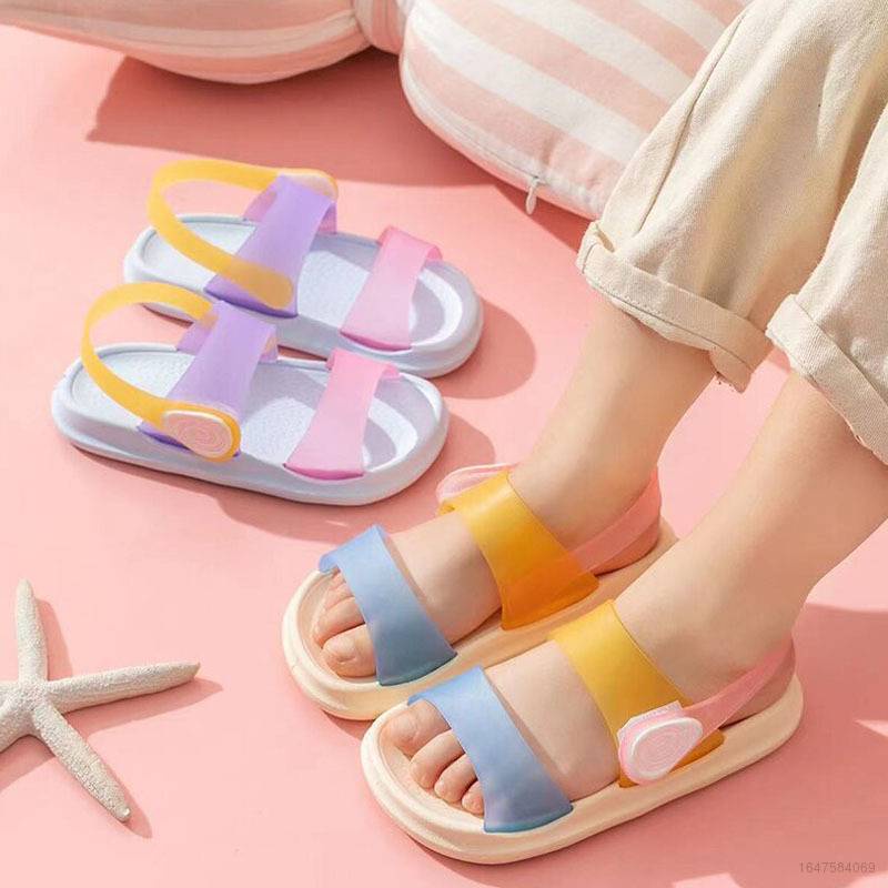 Dép Sandal Đế Mềm Chống Trượt Họa Tiết Hoạt Hình Thời Trang Mùa Hè Dành Cho Trẻ Em