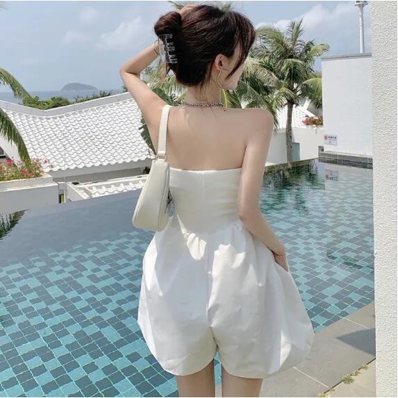 Áo liền quần Ngắn Tay Ống Rộng Thời Trang Nữ Tính | BigBuy360 - bigbuy360.vn
