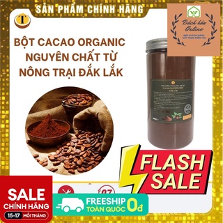 Bột cacao nguyên chất hữu cơ thơm ngon đậm đà từ Đắk Lắk 500gr