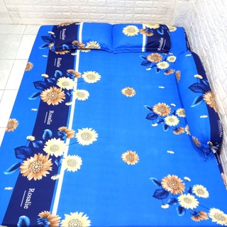BỘ DRAP THUN HÀN QUỐC 4 MÓN [ 1 DRAP TRẢI GIƯỜNG, 2 VỎ GỐI NẰM, 1 VỎ GỐI ÔM ].