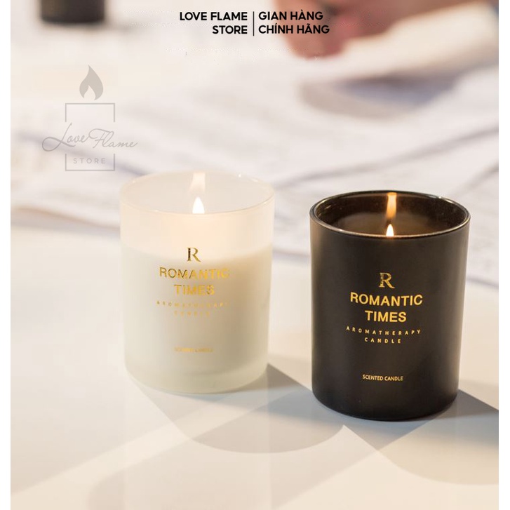 Nến Thơm Romantic Times Sáp Dừa Tinh Dầu Tự Nhiên Cao Cấp Giảm Stress, Giúp Ngủ Ngon Không Khói và An Toàn