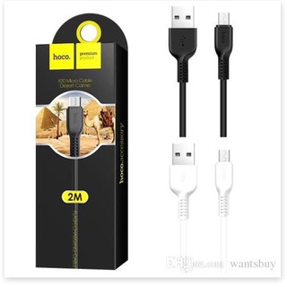 Cáp sạc micro usb hoco x20 2a cho android dài 1m 2m 3m