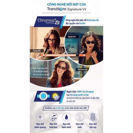 TRÒNG Kính Đổi Màu Chống Ánh Sáng Xanh UV420 Chính Hãng SINGAPORE VÀ PHÁP