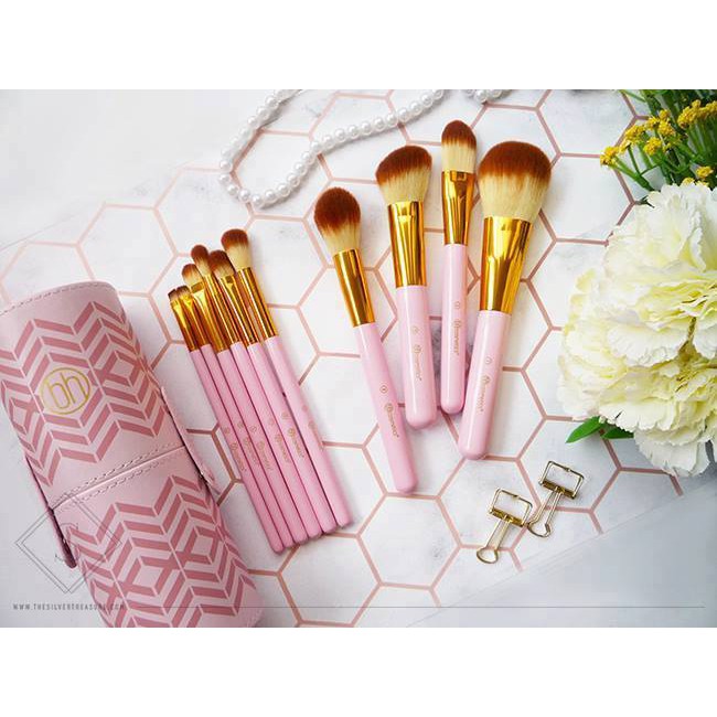 Bộ 10 Cọ BH Cosmetics Pink Perfection - 10 Piece Brush Set