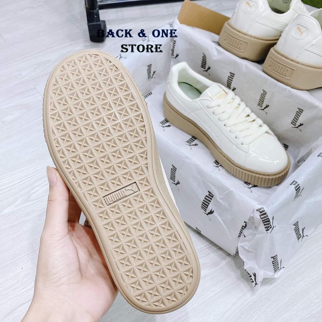 Giày thể thao Sneakers, Giày 𝐏𝐮𝐦𝐚 nữ,𝐏𝐮𝐦𝐚 đế nâu da bóng. | BigBuy360 - bigbuy360.vn