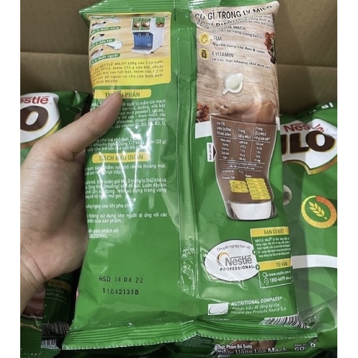 Sữa bột Milo 3in1 600g