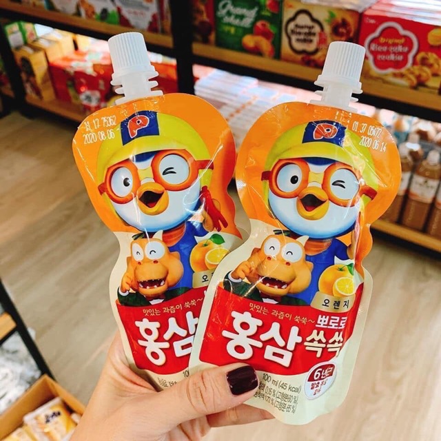 Nước uống hồng sâm Hàn quốc PORORO