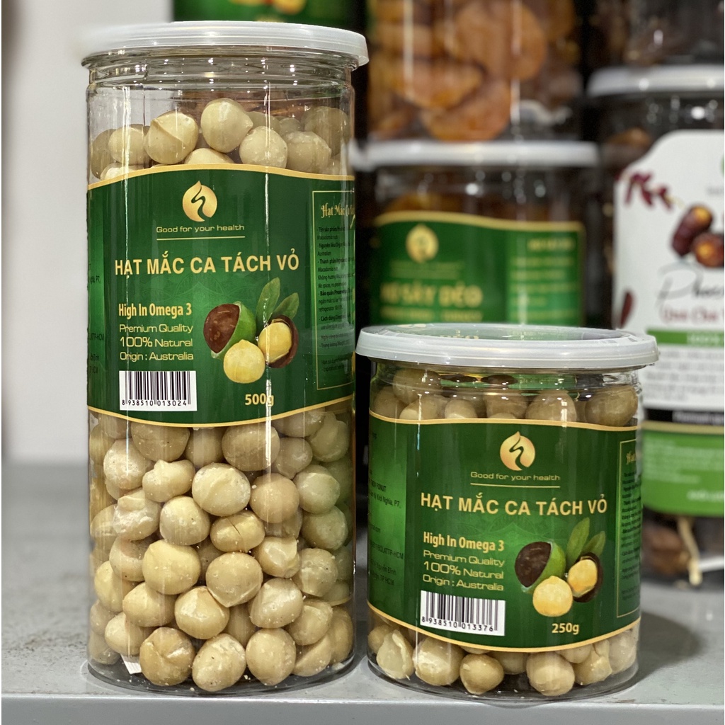 NHÂN HẠT MACCA TÁCH VỎ - HŨ 500G - RẤT TỐT CHO THAI PHỤ VÀ PHÁT TRIỂN TRÍ NÃO