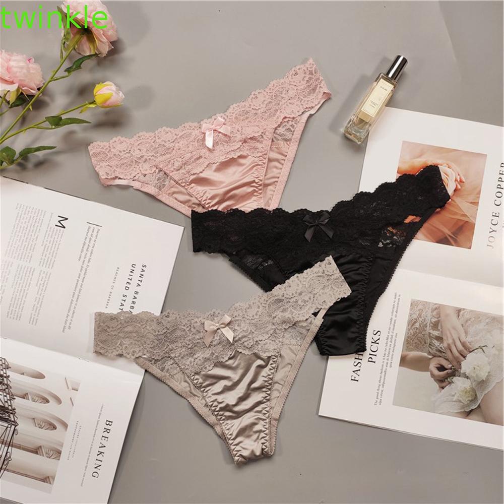 Quần Lót Vải Satin Mềm Mại Lưng Thấp Kiểu Dáng Mới