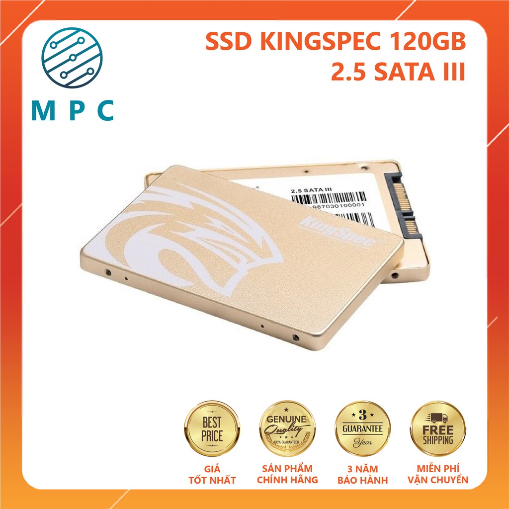 Ổ cứng SSD KingSpec 120Gb / 128Gb / 240Gb / 256Gb / 512Gb 2.5" Sata III - Chính hãng Mai Hoàng - Bảo hành 36 tháng