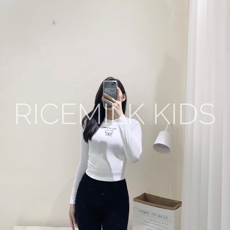 Áo thun cotton dài tay nữ màu trắng xuất dư xịn