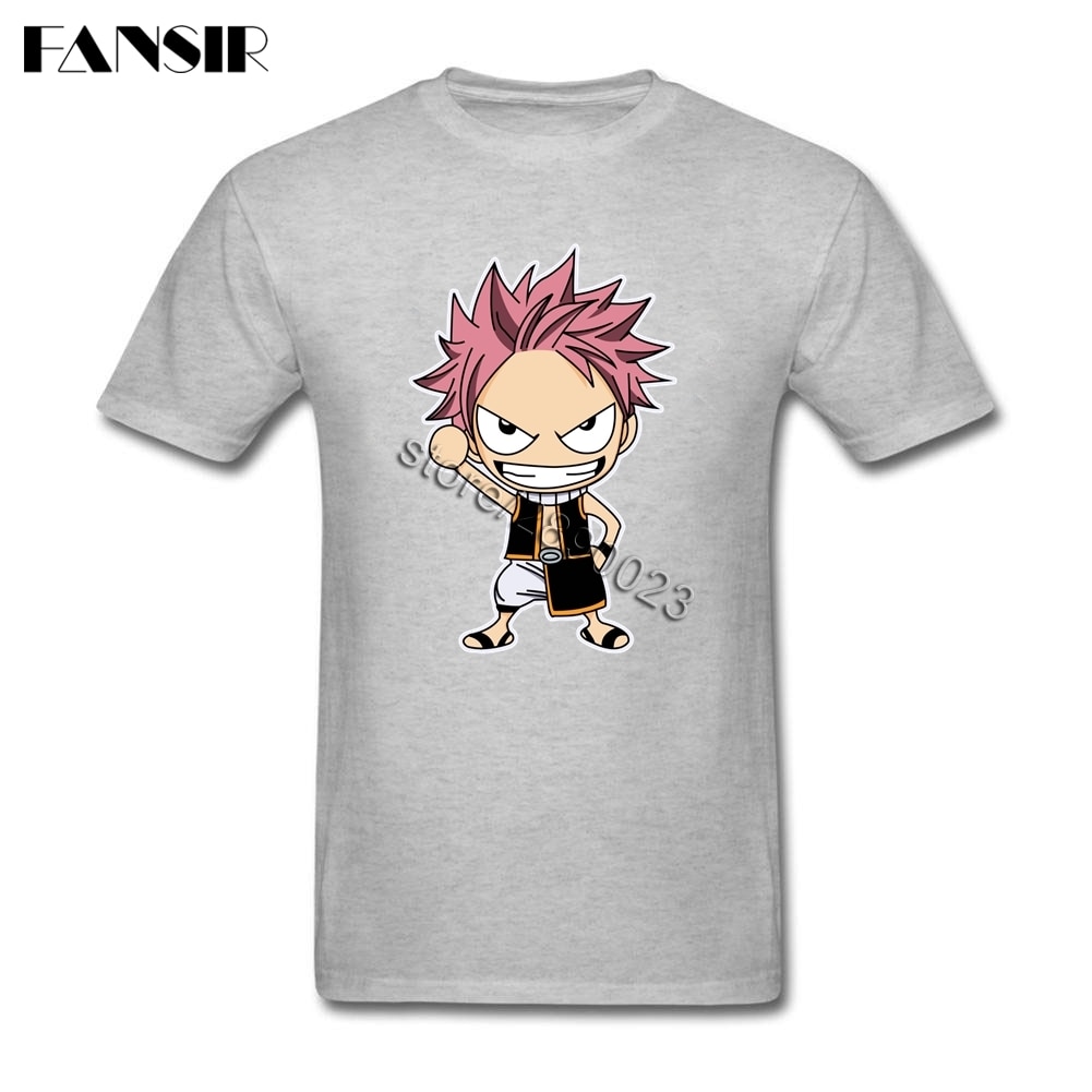 Áo Thun Cotton Nam Tay Ngắn Cổ Tròn In Hình Fairy Tail 2021