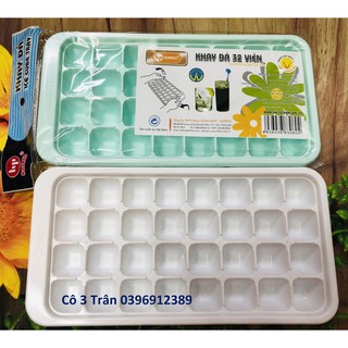 Khay đá vuông nhỏ HPL39 HOFACO - Khay làm đá 32 viên nhựa cao cấp Hồng Phát