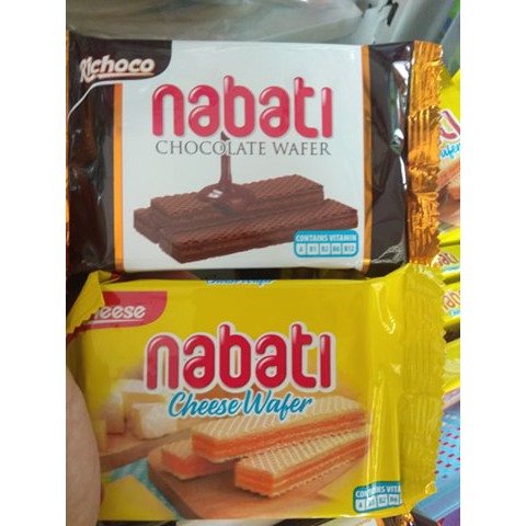 Lốc 10 gói bánh Nabati Phô mai/ Chocolate (10 gói x 24g)