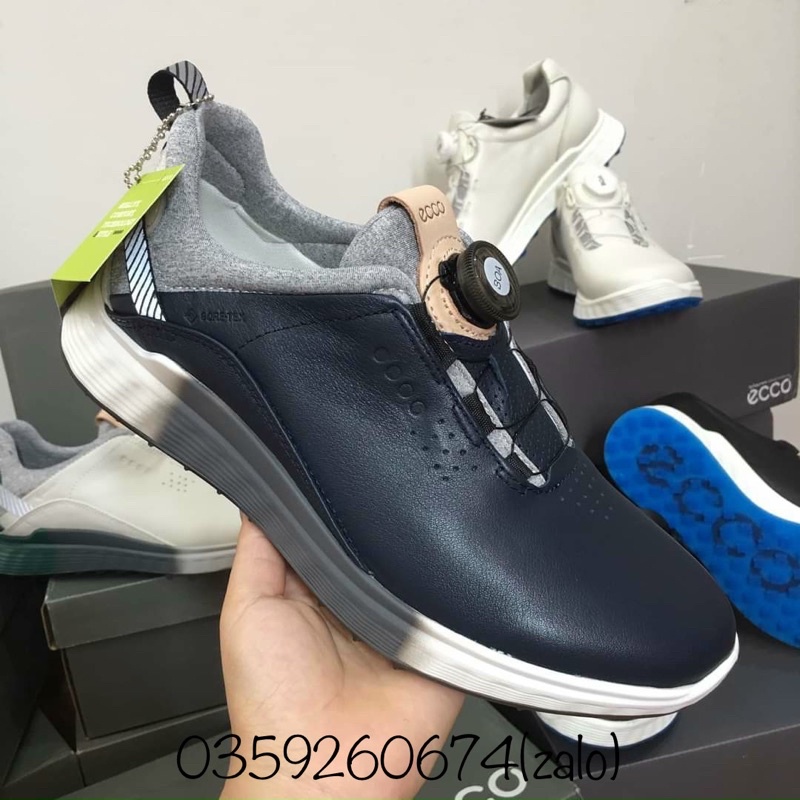 Giày Golf Nam Ecco Nút Vặn Tiện Lợi, Chống Nước Tốt, Golf Shoes