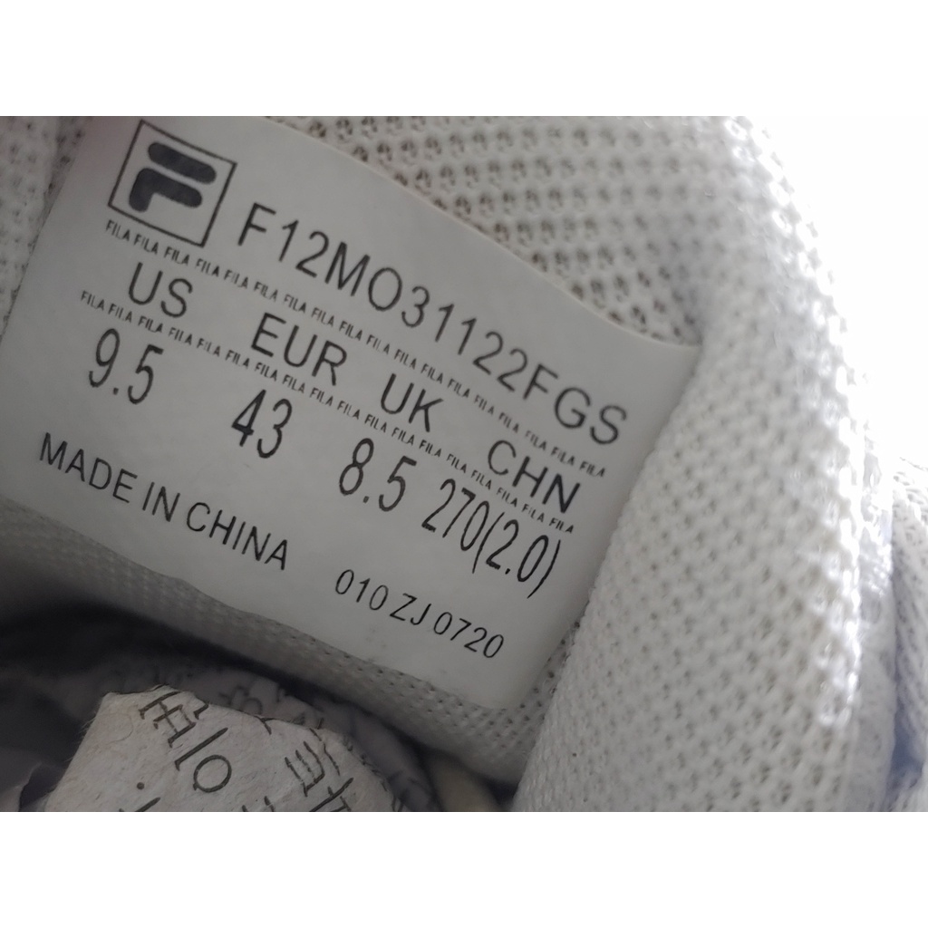 Giày thể thao chính hãng 2hand FILA INTERATION