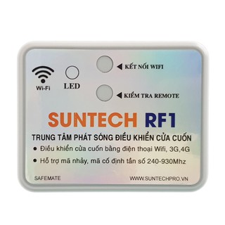 Trung tâm phát sóng điều khiển cửa cuốn bằng điện thoại wifi SUNTECH RF1