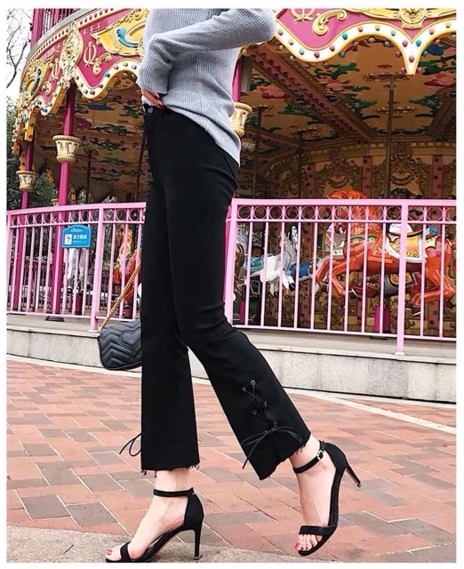 ORDER - Quần kaki 3 mẫu ( đáp lụa / đan dây / xẻ gấu) | BigBuy360 - bigbuy360.vn