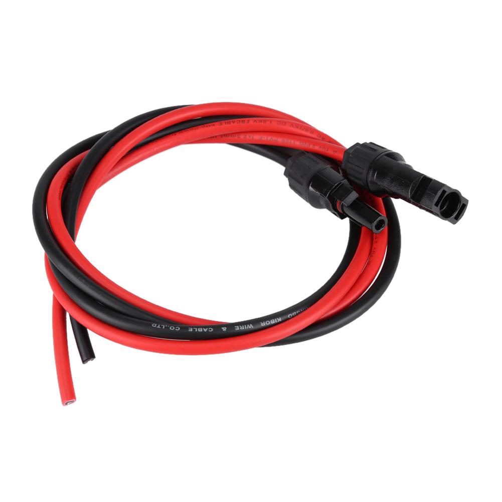 Bộ 2 Cặp Dây Kết Nối PV MC4 Male Năng Lượng Mặt Trời 5mm Màu Đỏ Đen