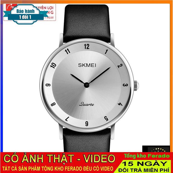 [ xả kho ] ĐỒNG HỒ NAM SKMEI 1263, DÂY DA CAO CẤP, KIỂU DÁNG SANG TRỌNG, SIÊU MỎNG