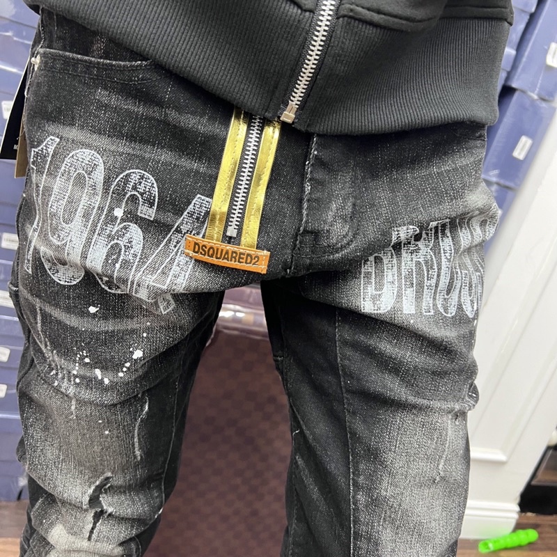 Quần Biker Nam Phối khoá siêu chấp -quần jean nam hot hit