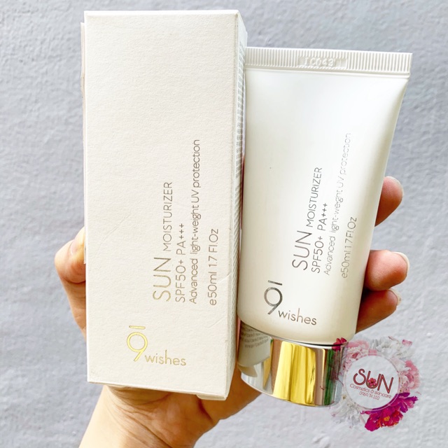 KEM CHỐNG NẮNG 9WISHES SUN MOISTURIZER SPF50+ PA+++