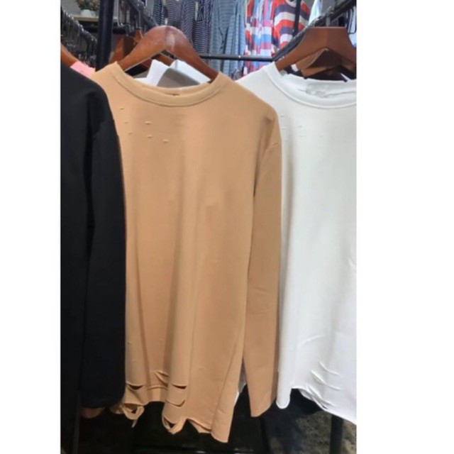 [Hình thật 100%] Áo sweater hoạ tiết rách cực chất -Hàng Shop | BigBuy360 - bigbuy360.vn