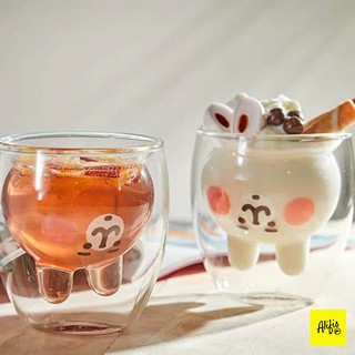 Cốc thủy tinh 2 lớp trong suốt cao cấp – họa tiết 3D dễ thương –150ml & 180ml