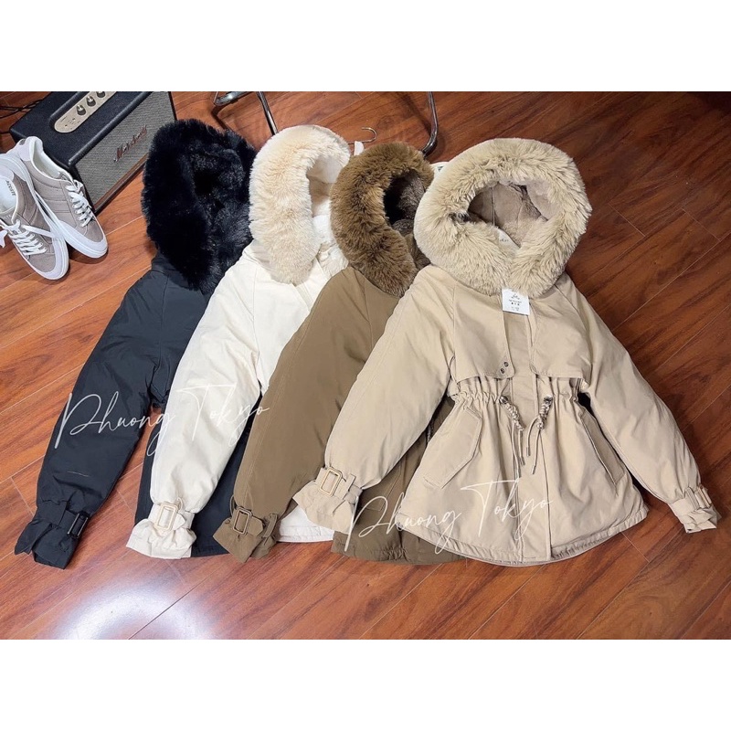 ÁO PHAO PARKA LÔNG THỎ LÓT LÔNG
