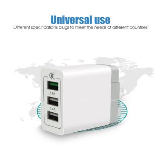 Cốc Sạc Nhanh B' 2.4a 3 Cổng Usb 3.0 Cho Iphone Android
