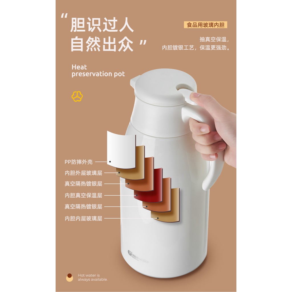 Bình giữ nhiêt đa năng 6 lớp cao cấp TianXi Nhât Bản