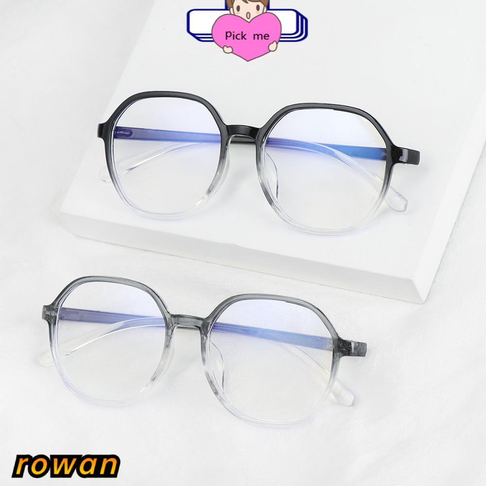 ROW Unisex Myopia Glasses Vision Care Eyeglasses Computer Goggles Ultralight Anti-UV Blue Rays Fashion Radiation Protection Flat Mirror Eyewear