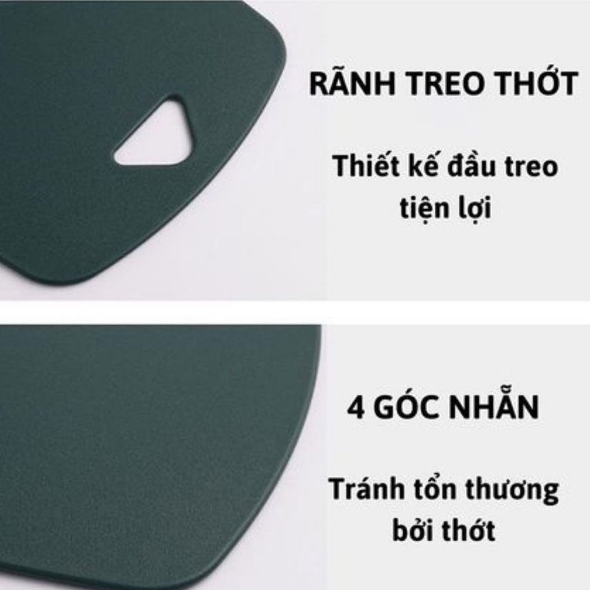 Combo 3 thớt nhựa kháng khuẩn chịu nhiệt tốt chống xước bề mặt độ cứng cao dễ dàng vệ sinh an toàn sức khỏe Angola
