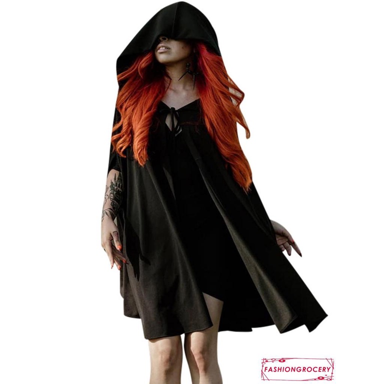 ★Vương quốc Anh❥Áo Choàng Hóa Trang Halloween Màu Đen Cho Nữ | BigBuy360 - bigbuy360.vn