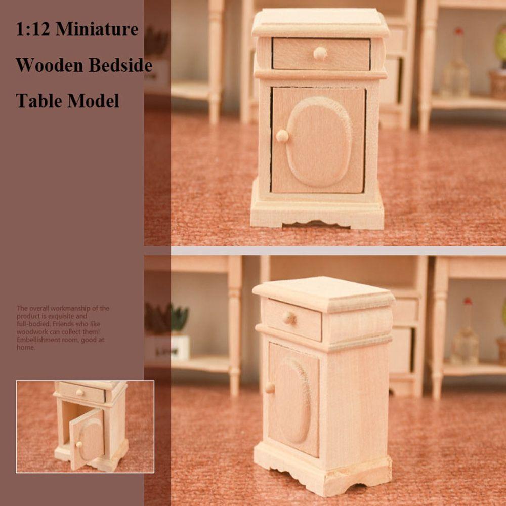 Bàn Đầu Giường Mini Trang Trí Nhà Búp Bê Tỉ Lệ 1: 12