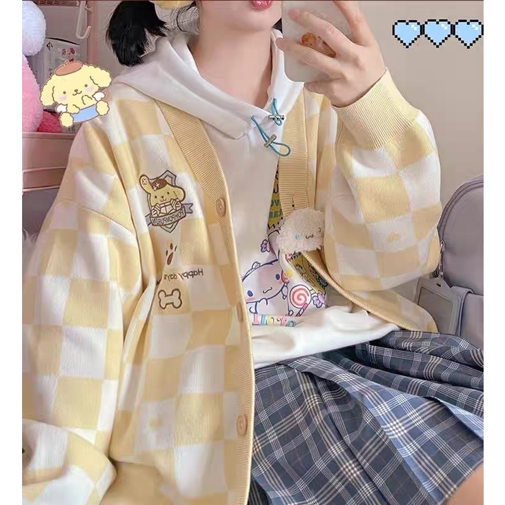 ÁO KHOÁC CARDIGAN IN HÌNH SANRIO SIÊU XINH