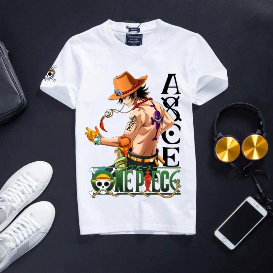 [GIÁ XƯỞNG] Áo Thun One Piece Màu Trắng Cực Chất - ACE