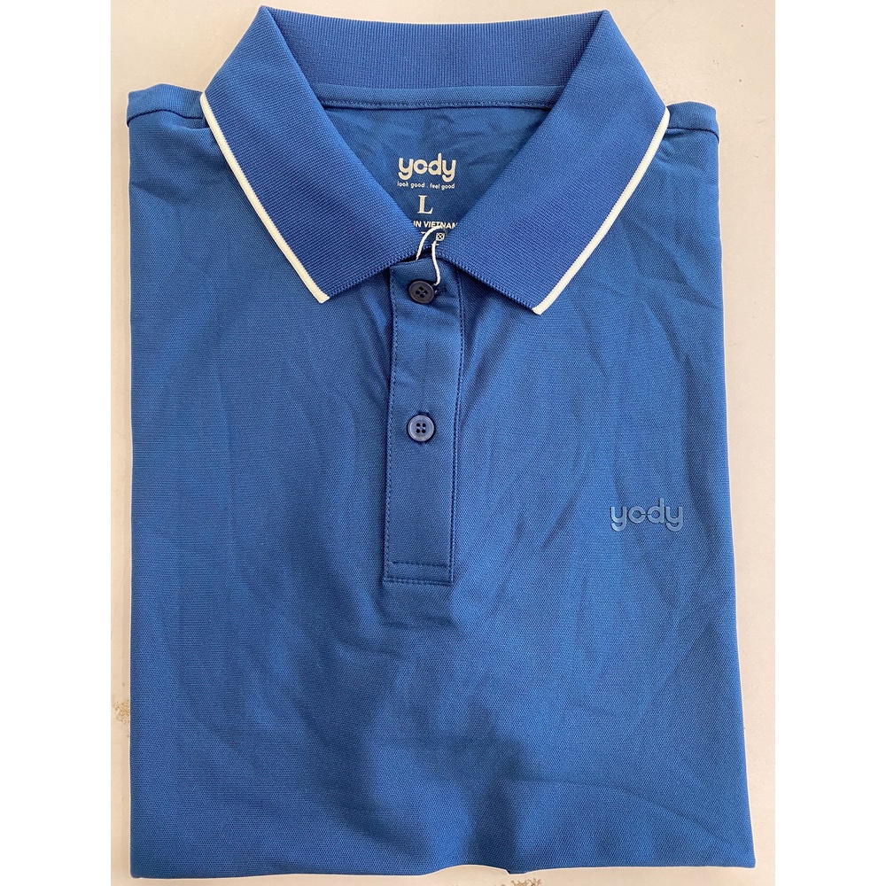 Áo polo Yody cho nam phối bo có viền tay và cổ chất liệu cotton tay ngắn phông kiểu dáng công sở APM5383