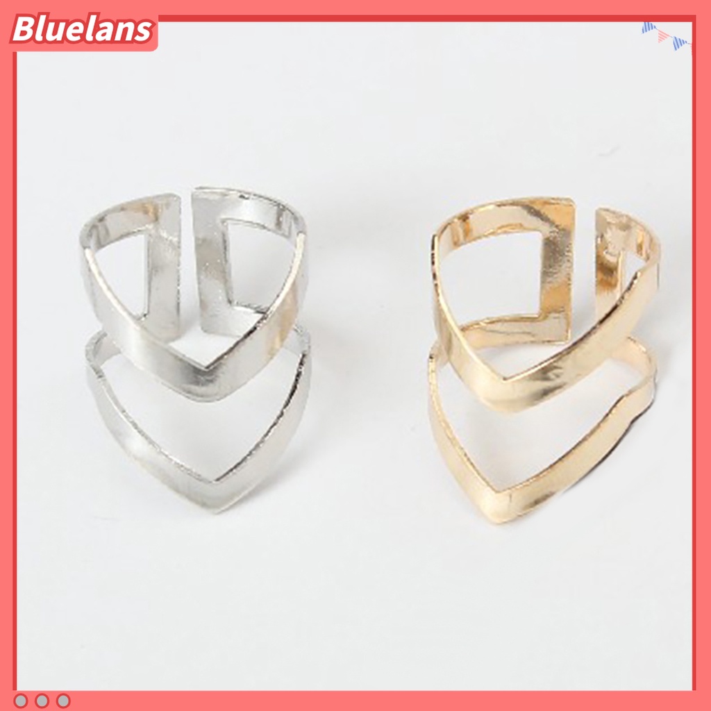 Nhẫn Đeo Tay Kim Loại Tạo Hình Chữ V Thời Trang Cho Nữ