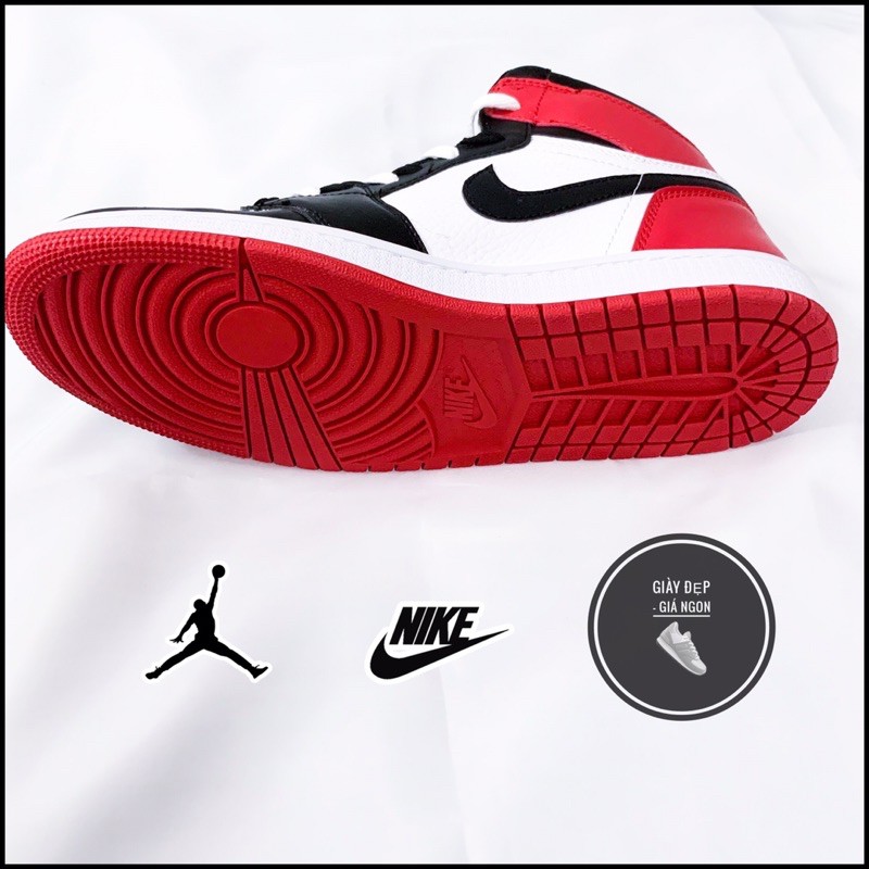 (Shop Giày Đẹp Giá Ngon) Giày jordan 1 retro high đỏ đen +full box